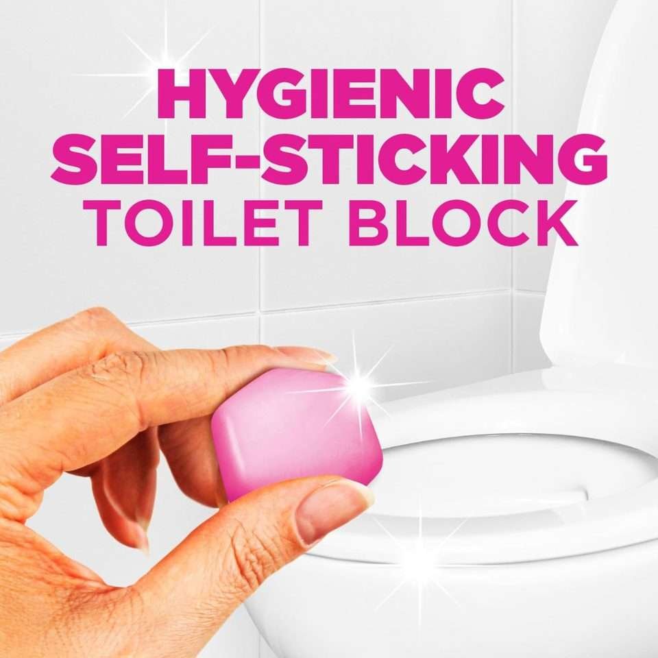 Harpic Floral Hygienic & Fresh Toilet Block Sticker 4 Pack
