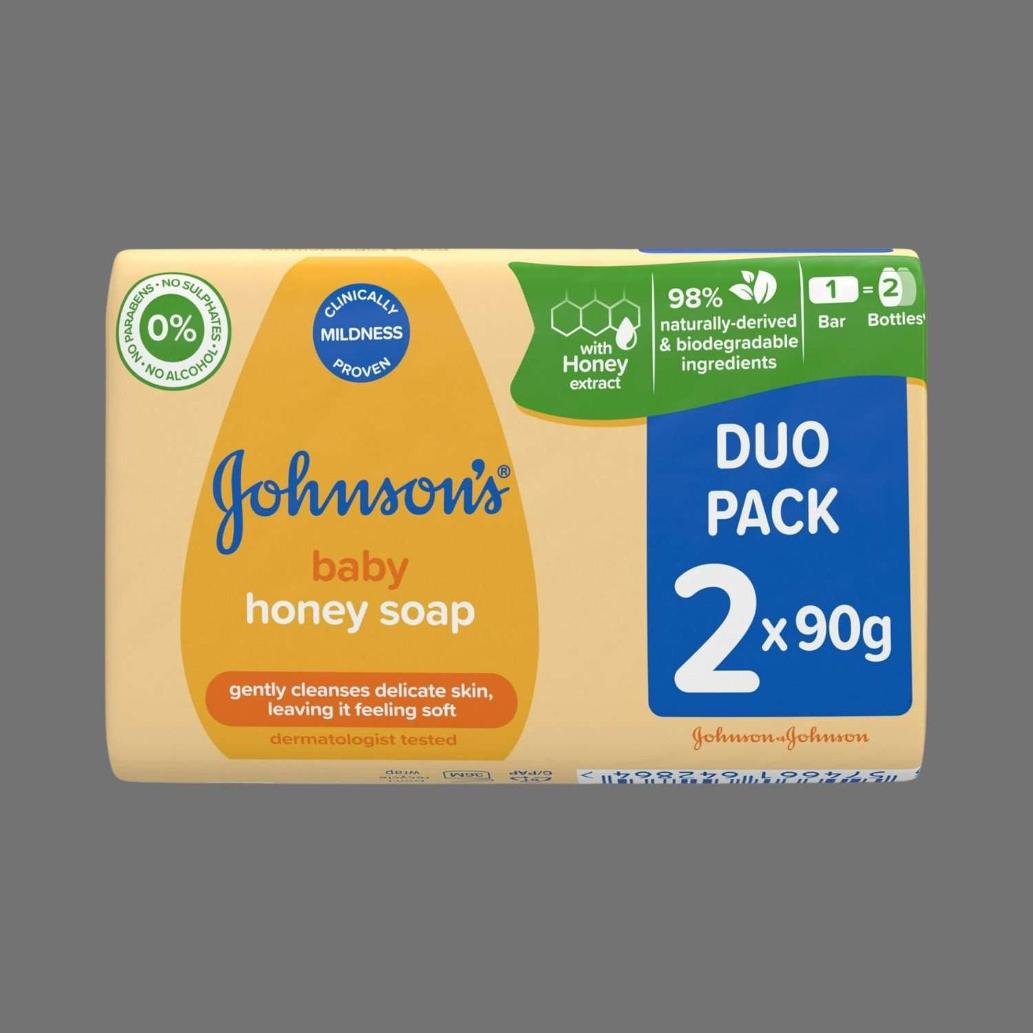 Johnson’s Baby Honey Soap Duo Pack 2x90g Johnson’s Baby Honey Soap Duo Pack 2x90g