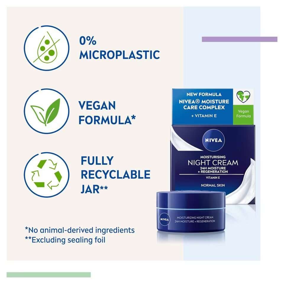 Nivea Night Cream Face Moisturiser 50ml Nivea Night Cream Face Moisturiser 50ml