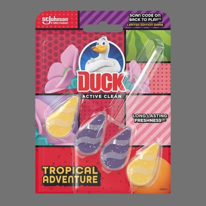Toilet Duck Tropical Adventure Rim Block 38g Toilet Duck Tropical Adventure Rim Block 38g