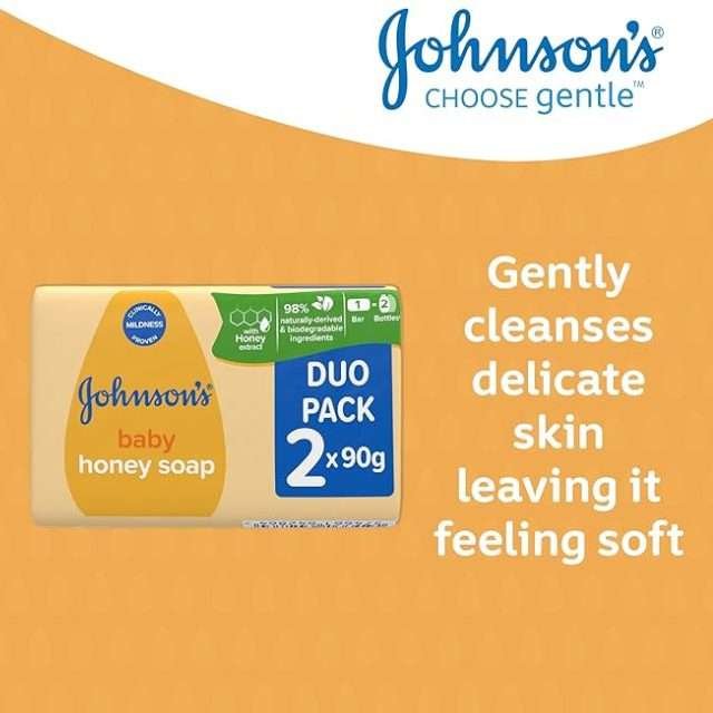 Johnson’s Baby Honey Soap Duo Pack 2x90g Johnson’s Baby Honey Soap Duo Pack 2x90g