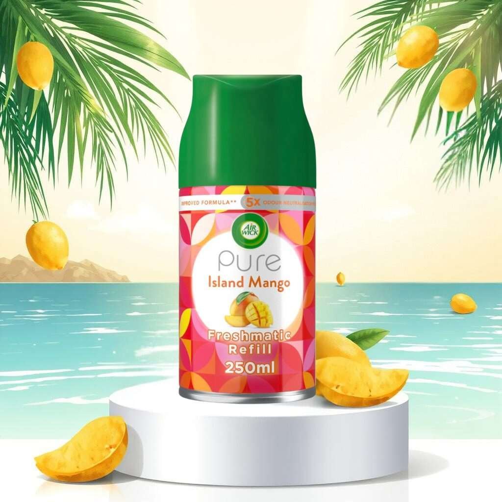 Air Wick Pure Island Mango Freshmatic Refill 250ml