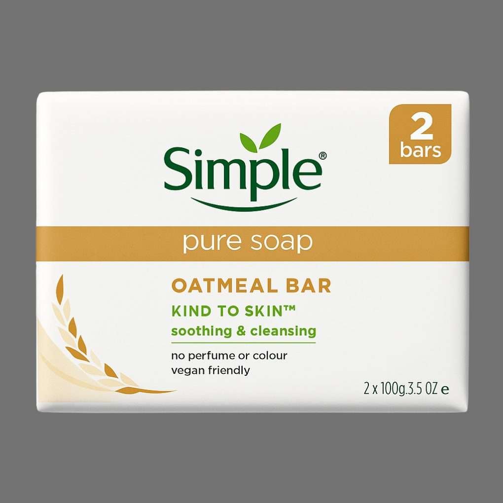 Simple Pure Soap Oatmeal Bars 2 x 100g Simple Pure Soap Oatmeal Bars 2 x 100g