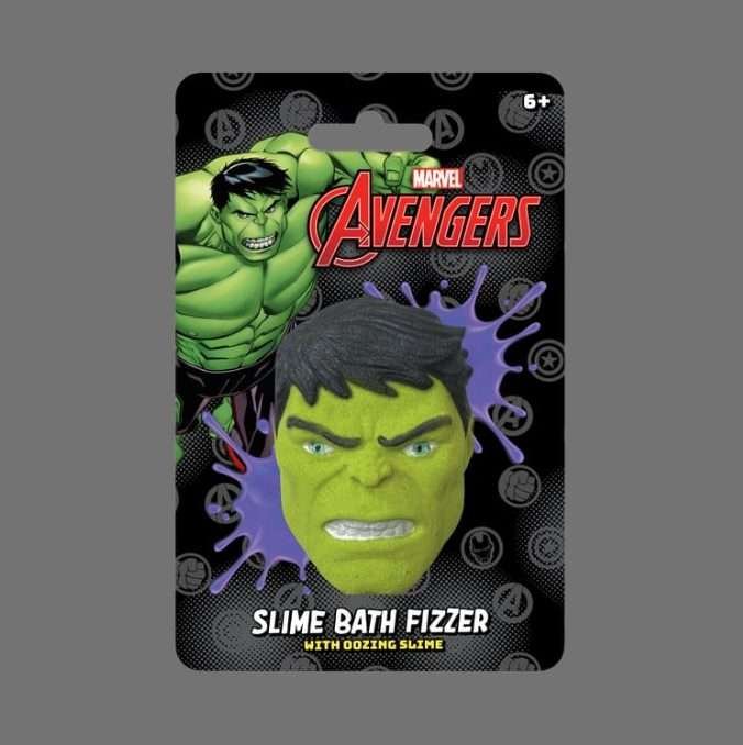 Marvel Avengers Hulk’s Face Slime Bath Fizzer 150g Marvel Avengers Hulk’s Face Slime Bath Fizzer 150g