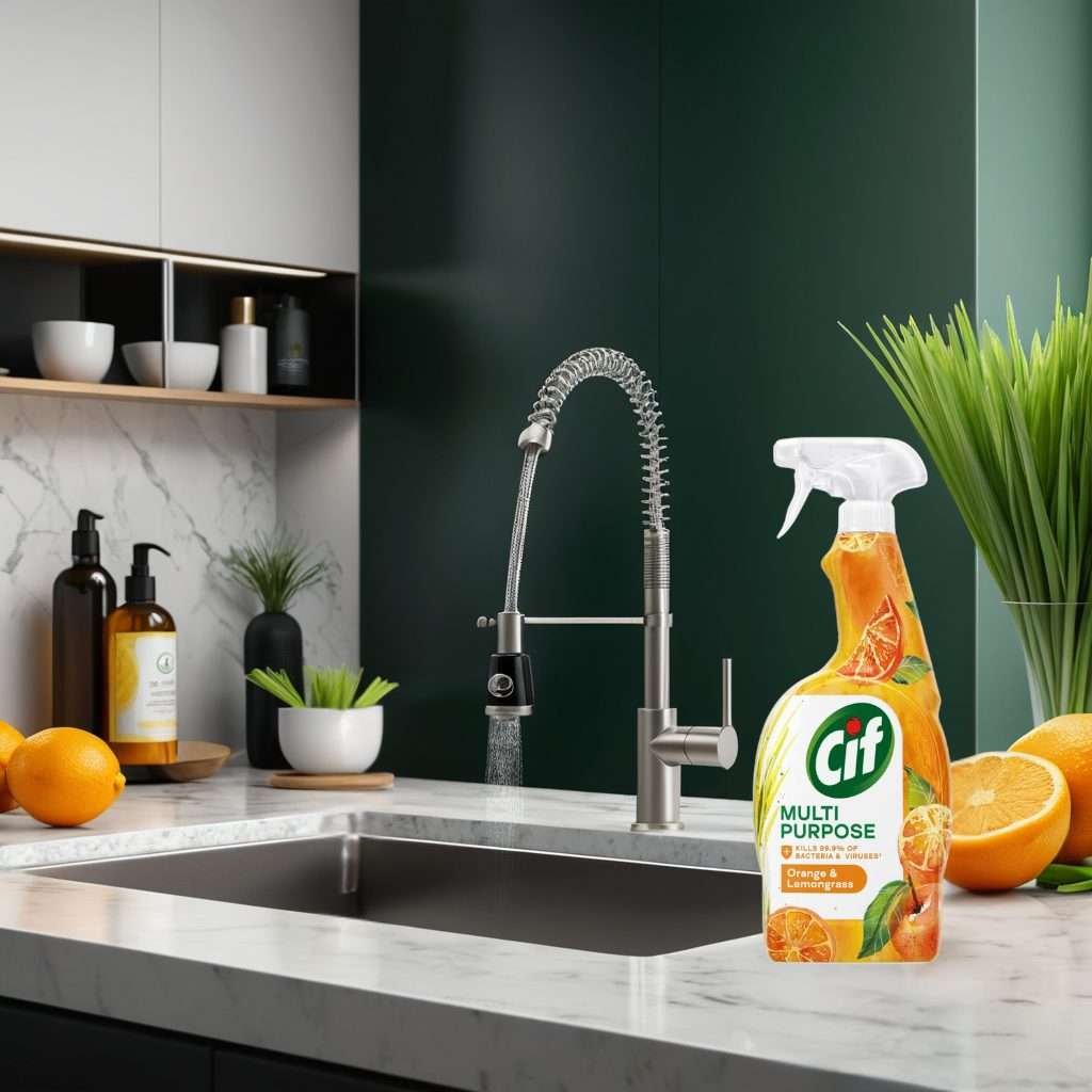 Cif Orange & Lemongrass Multipurpose Cleaner Spray 750ml Cif Orange & Lemongrass Multipurpose Cleaner Spray 750ml