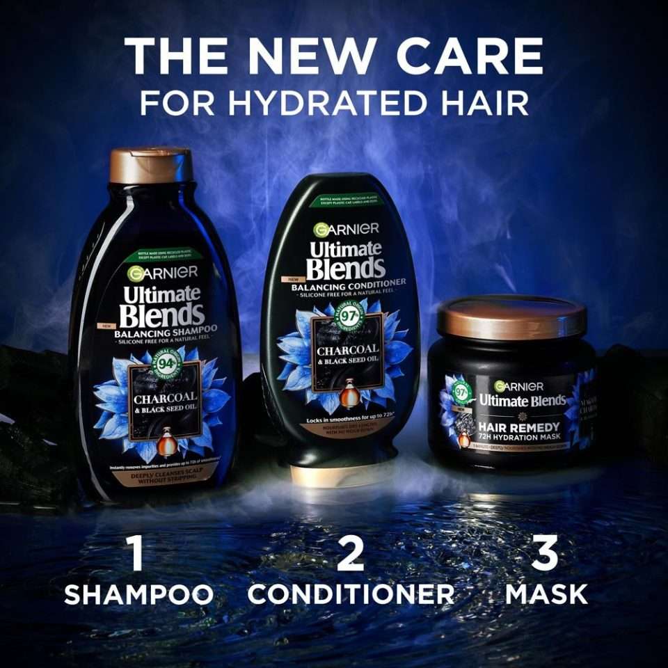 Garnier Ultimate Blends Charcoal Hair Remedy Mask 340ml