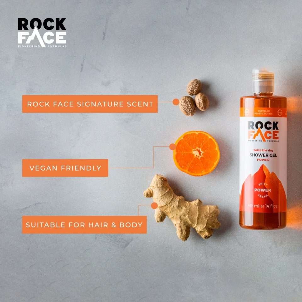 Rock Face Power Spicy Fresh Shower Gel 410ml Rock Face Power Spicy Fresh Shower Gel 410ml