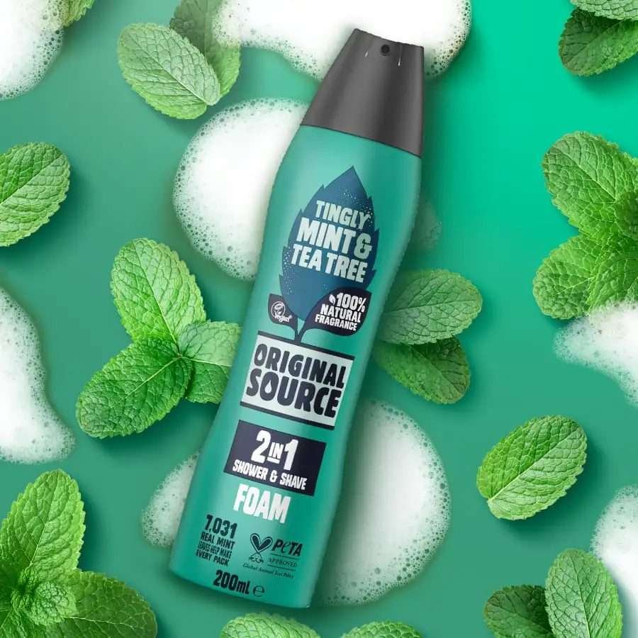 Original Source Mint & Tea Tree Shower & Shave Foam 200ml