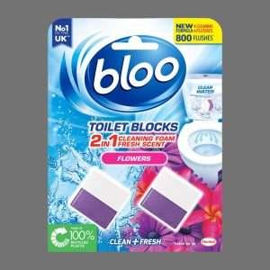 Bloo Flowers Toilet Block 2x50g