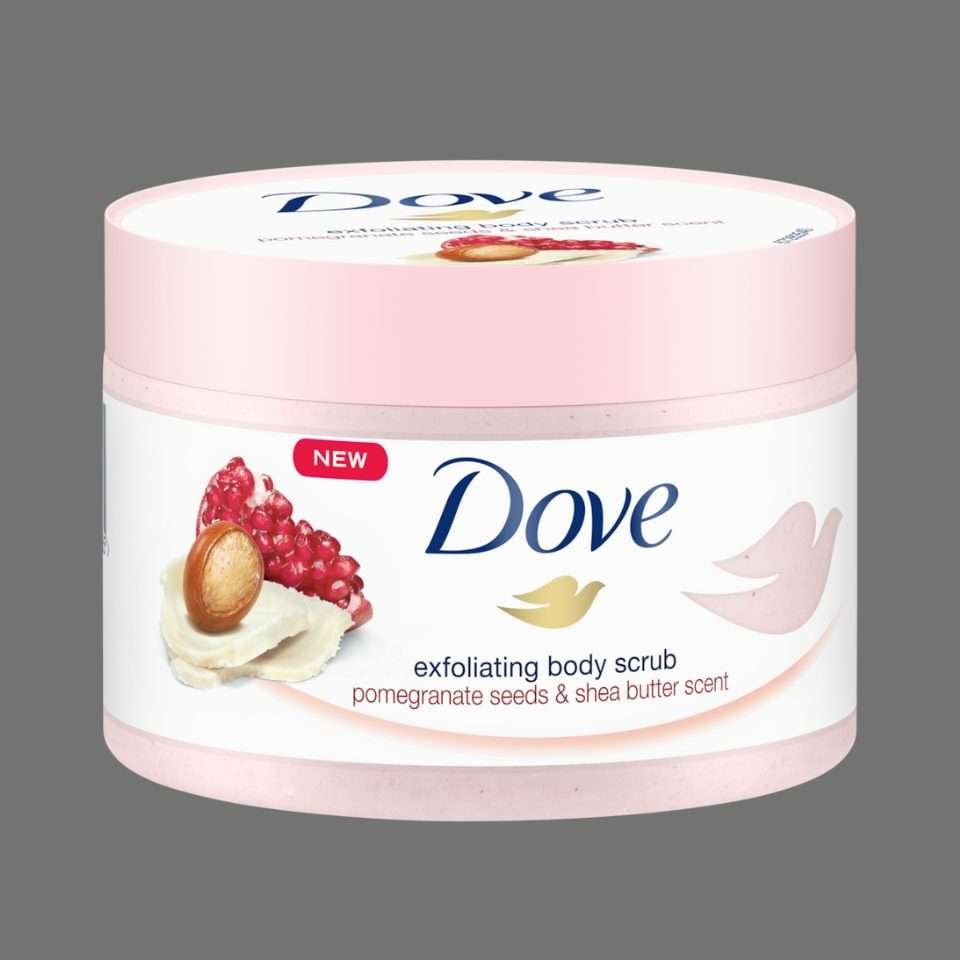 Dove Pomegranate Seeds & Shea Butter Body Scrub 225ml Dove Pomegranate Seeds & Shea Butter Body Scrub 225ml