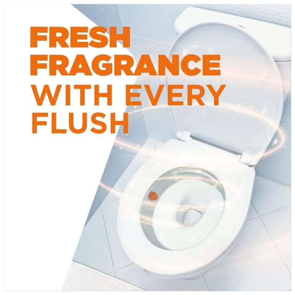 Harpic Citrus Hygienic & Fresh Toilet Block Sticker 4 Pack