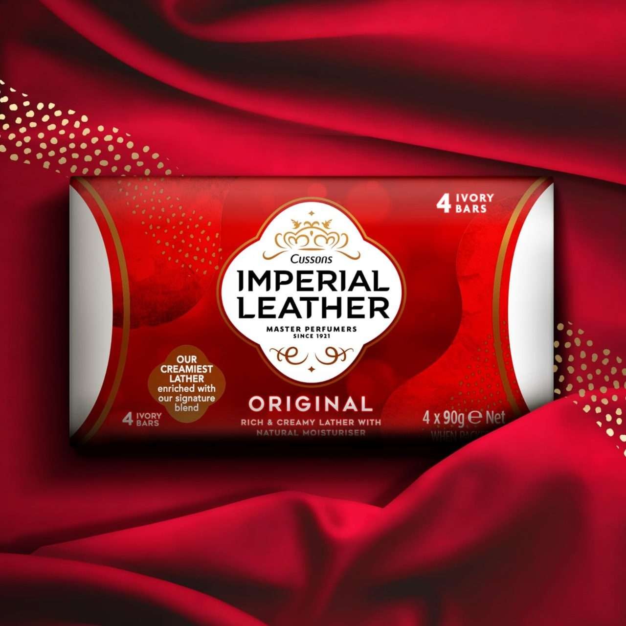 Imperial Leather Original Classic Soap Bar 4 x 90g