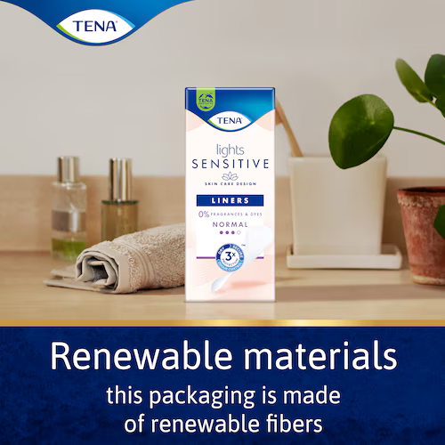Tena Lights Sensitive Incontinence Liners 24pk Tena Lights Sensitive Incontinence Liners 24pk