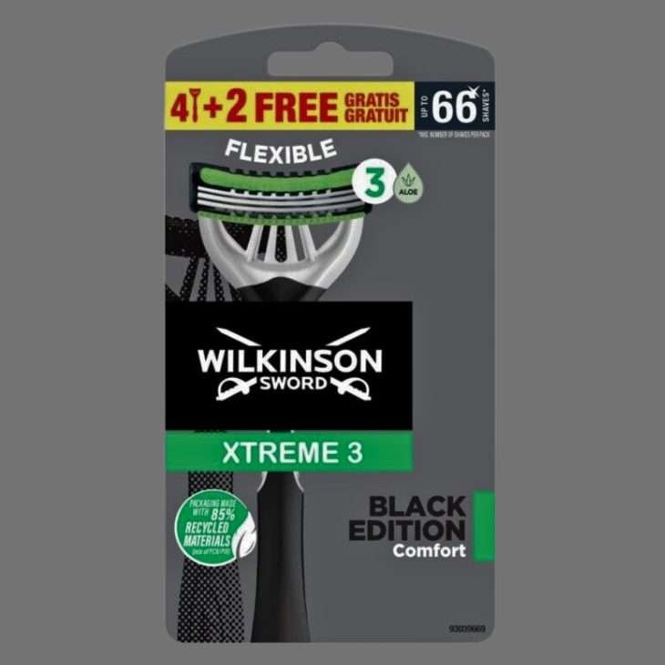Wilkinson Sword Xtreme 3 Black Edition Razors 6pk