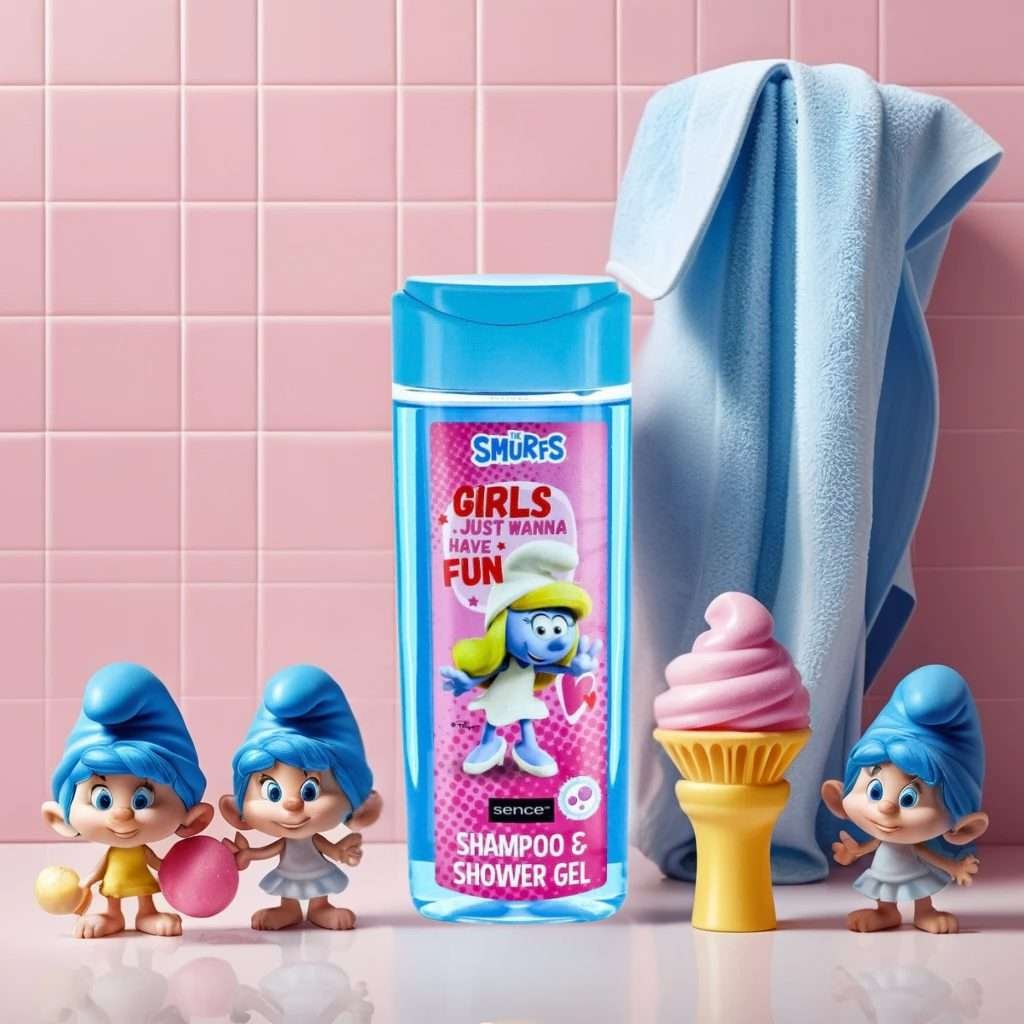 The Smurfs Girls Bubble Gum Shampoo & Shower Gel 210ml The Smurfs Girls Bubble Gum Shampoo & Shower Gel 210ml