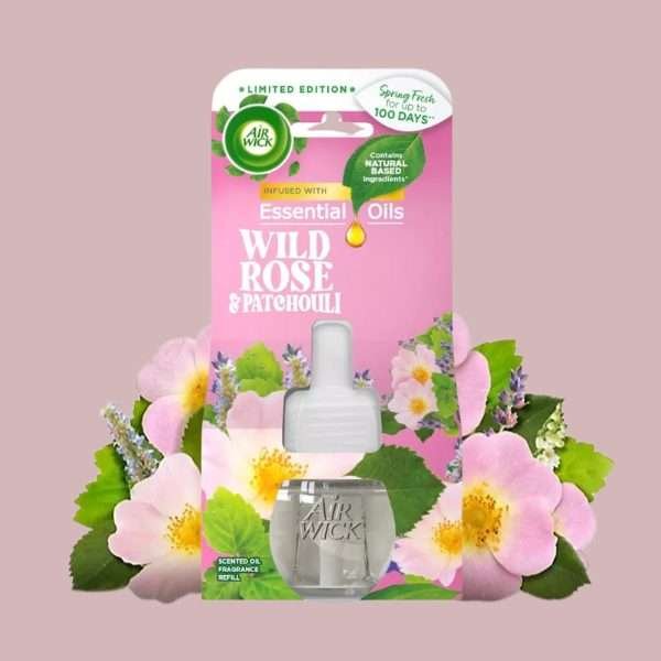Air Wick Plug In Diffuser Refill Wild Rose & Patchouli 19ml
