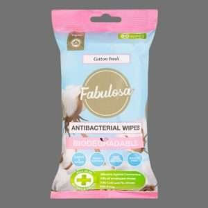 Fabulosa Cotton Fresh Antibacterial Wipes 80pk