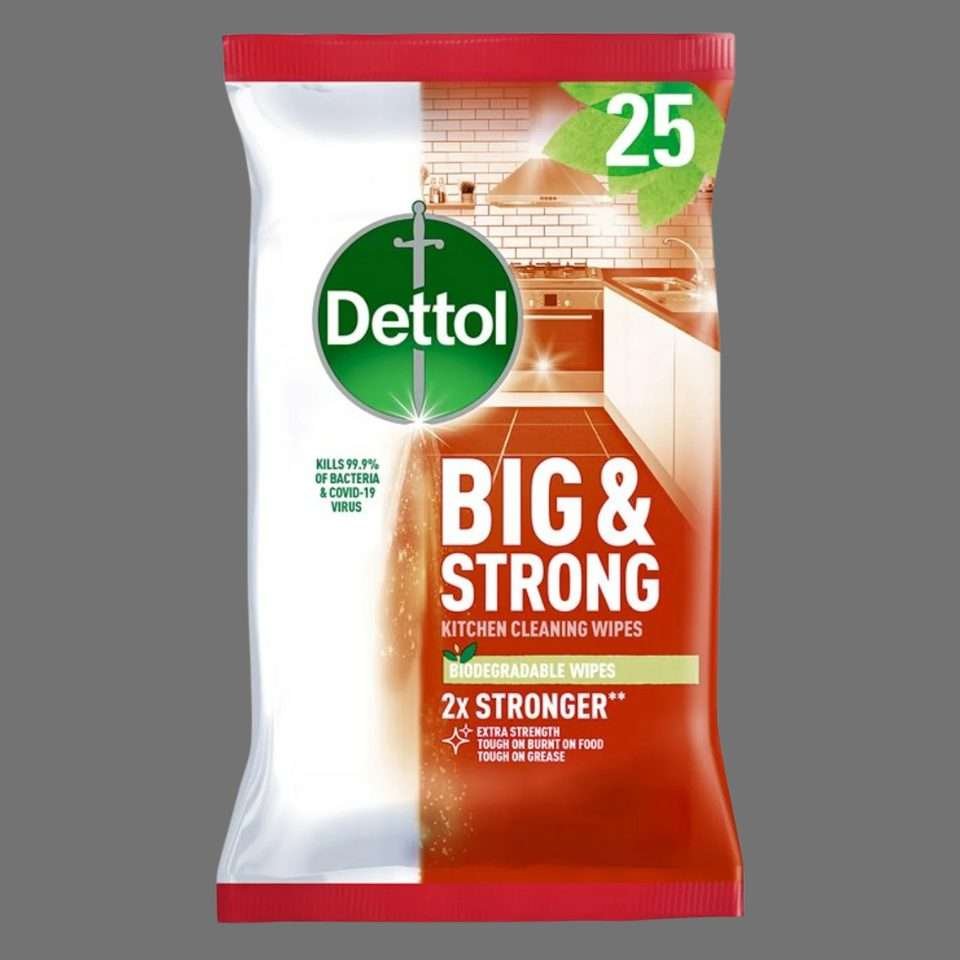 Dettol Big & Strong Kitchen Wipes 25 Pack Dettol Big & Strong Kitchen Wipes 25 Pack