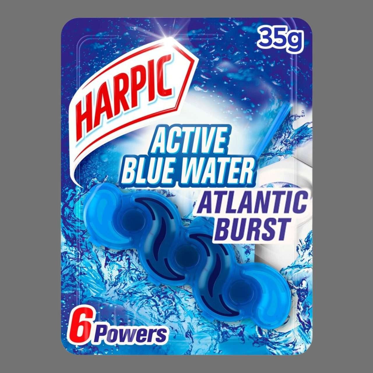 Harpic Active Blue Water Atlantic Burst Toilet Block 35g Harpic Active Blue Water Atlantic Burst Toilet Block 35g