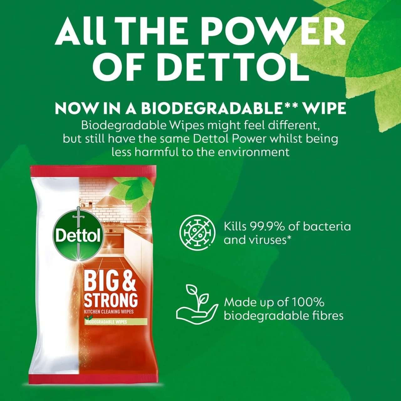 Dettol Big & Strong Kitchen Wipes 25 Pack Dettol Big & Strong Kitchen Wipes 25 Pack