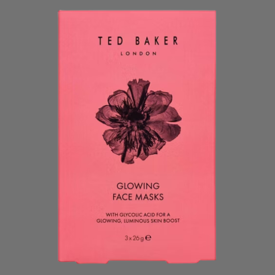 Ted Baker Peony & Camellia Glowing Face Masks 3x26g Ted Baker Peony & Camellia Glowing Face Masks 3x26g