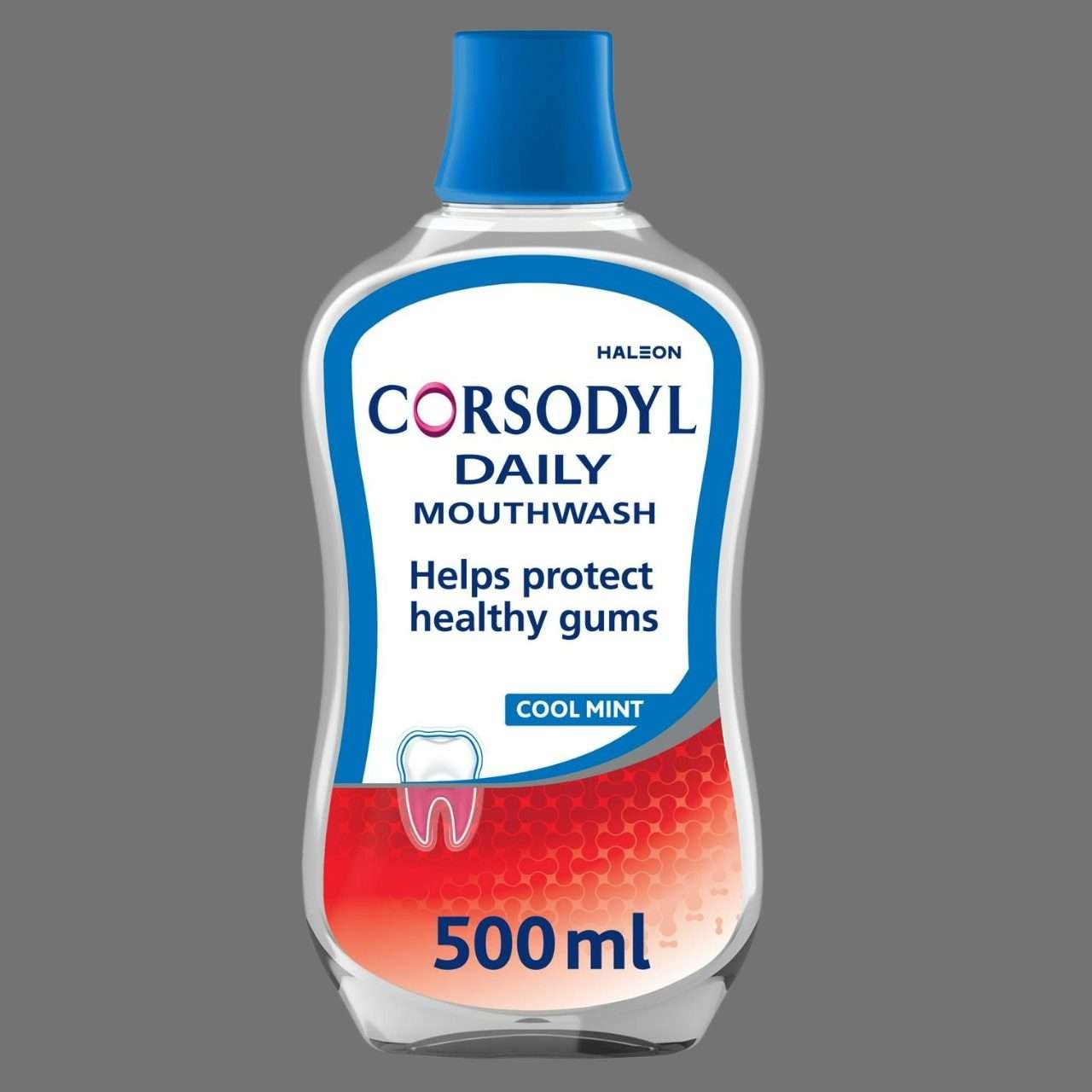 Corsodyl Cool Mint Daily Care Alcohol Free Mouthwash 500ml
