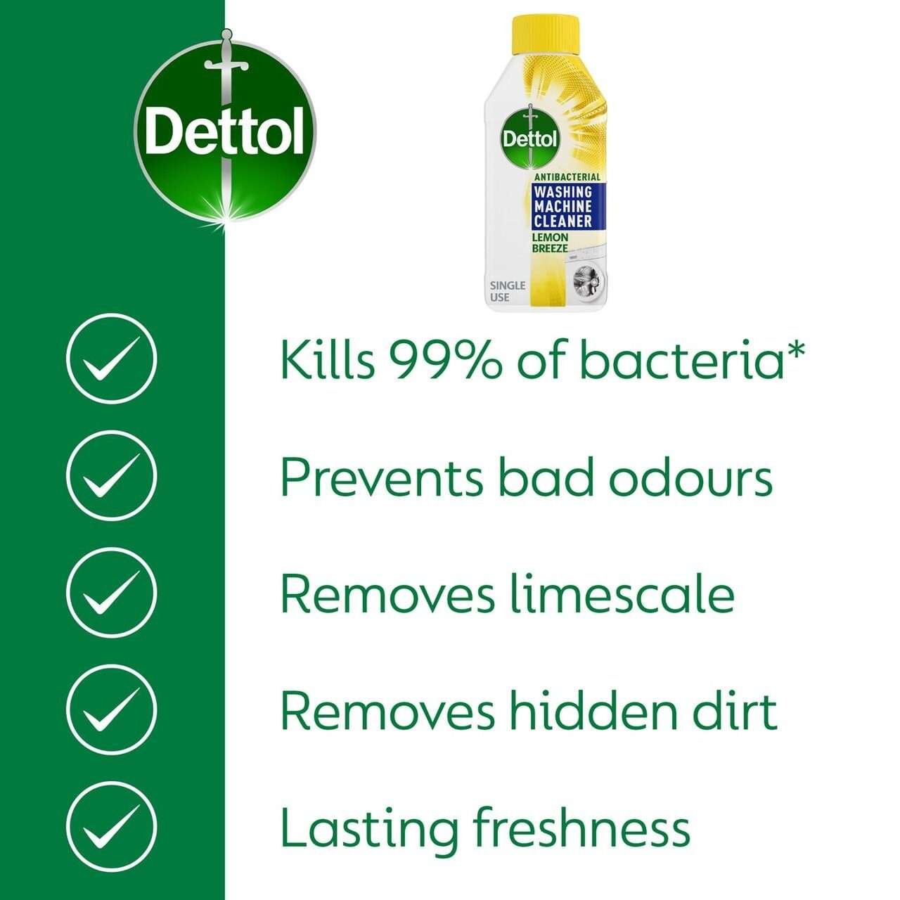 Dettol Lemon Breeze Washing Machine Cleaner 250ml Dettol Lemon Breeze Washing Machine Cleaner 250ml