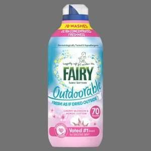 Fairy Outdoorable Cherry Blossom & Nordic Cotton Fabric Conditioner 70 Washes 980ml