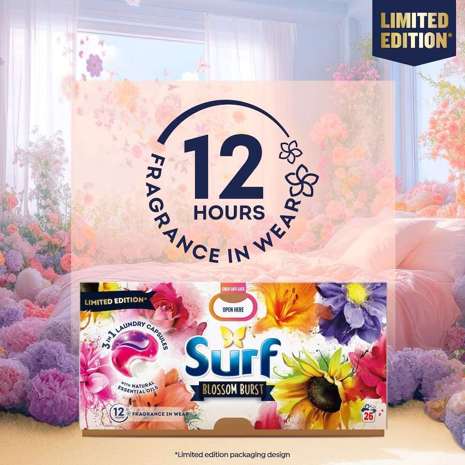 Surf Blossom Burst 3 in 1 Washing Capsules 26 Washes