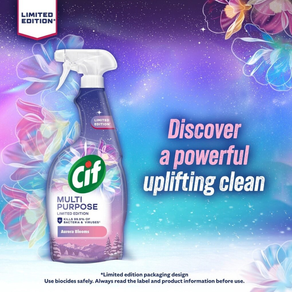 Cif Aurora Blooms Multi-Purpose Spray 750ml Cif Aurora Blooms Multi-Purpose Spray 750ml