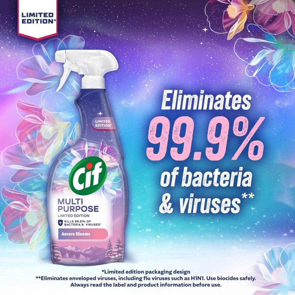 Cif Aurora Blooms Multi-Purpose Spray 750ml Cif Aurora Blooms Multi-Purpose Spray 750ml