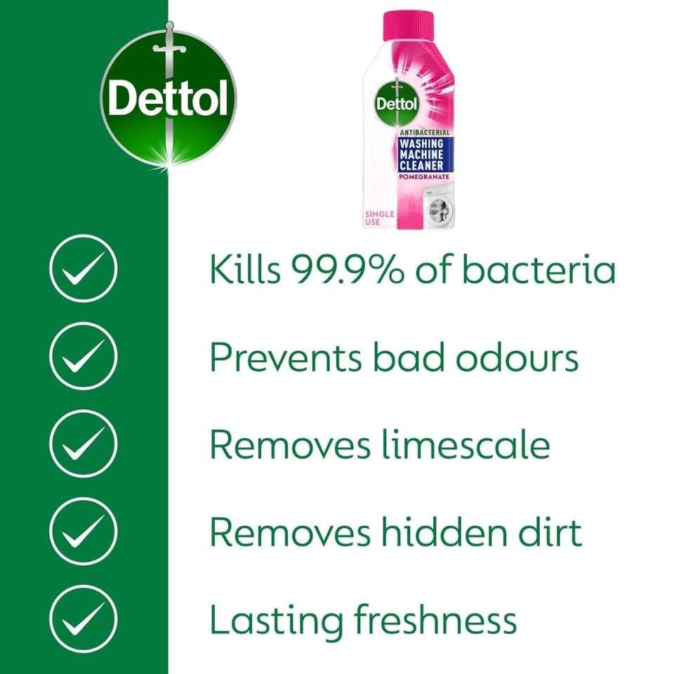 Dettol Pomegranate Washing Machine Cleaner 250ml