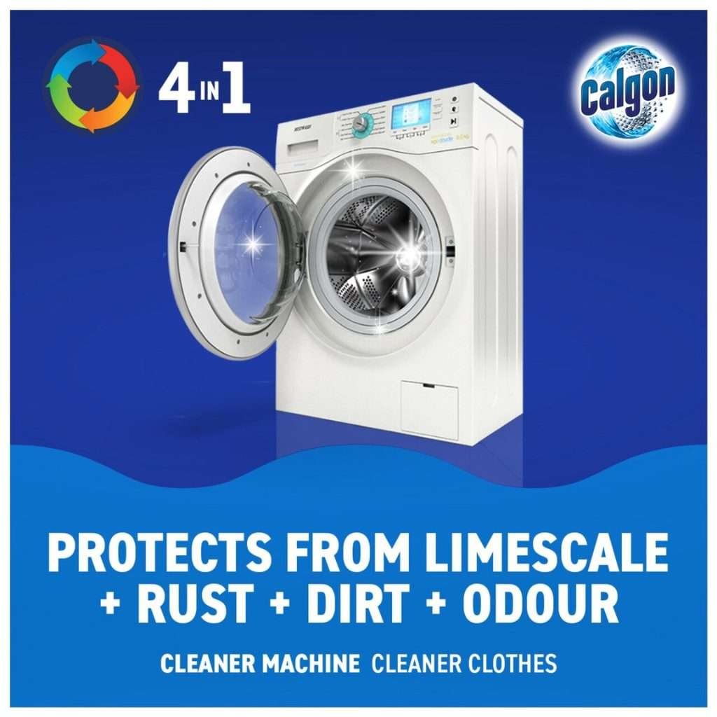 Calgon 4 in 1 Washing Machine Cleaner Limescale Gel 750ml Calgon 4 in 1 Washing Machine Cleaner Limescale Gel 750ml