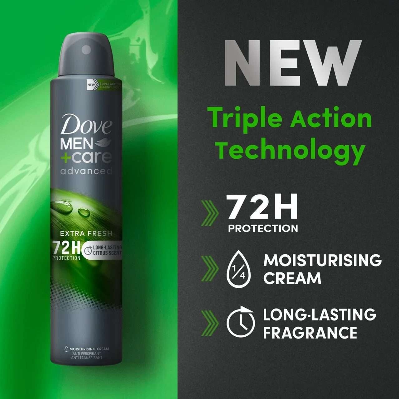 Dove Men+Care Advanced Extra Fresh 72hr Anti-Perspirant 200ml