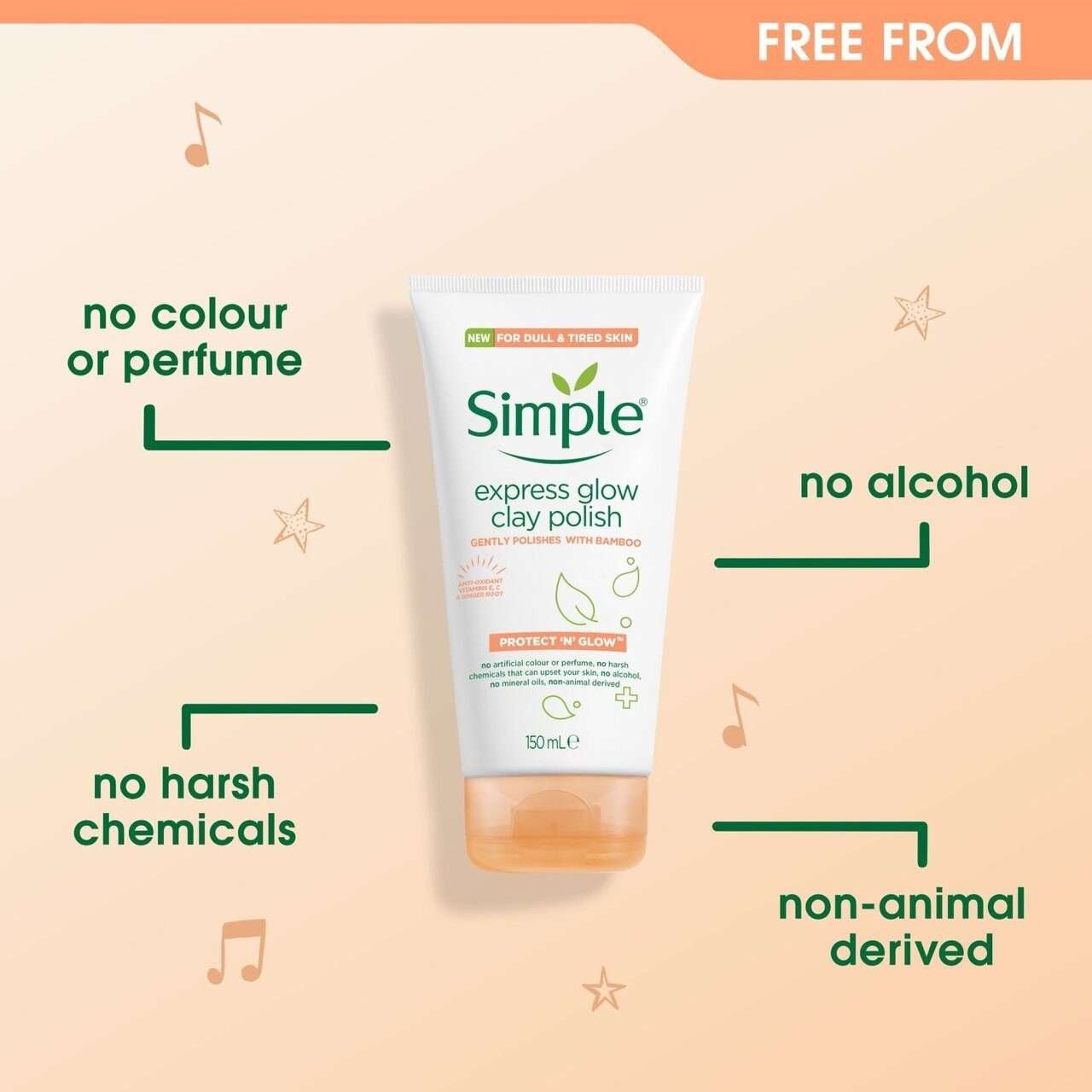 Simple Protect & Glow Facial Wash 150ml Simple Protect & Glow Facial Wash 150ml