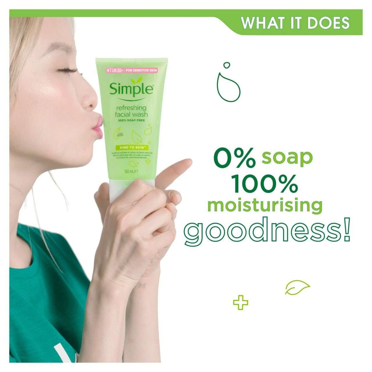 Simple Kind to Skin Refreshing Facial Wash Gel 150ml