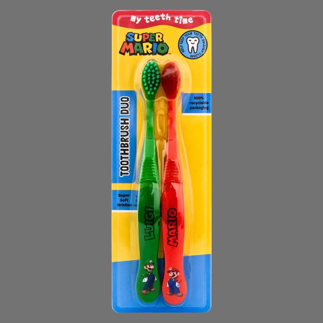My Teeth Time Super Mario Toothbrush 2 Pack My Teeth Time Super Mario Toothbrush 2 Pack