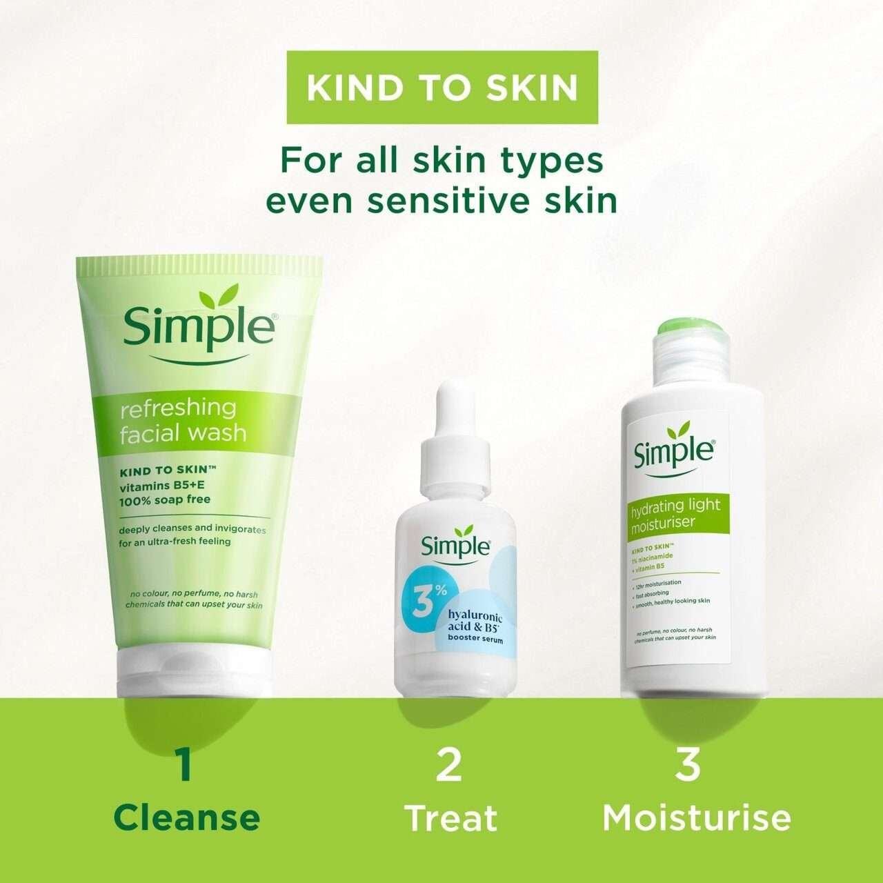 Simple Kind to Skin Refreshing Facial Wash Gel 150ml