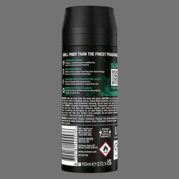 Lynx Fine Fragrance Emerald Sage Deodorant Bodyspray 150 Ml – 72h Frische Mit Salbei & Zeder
