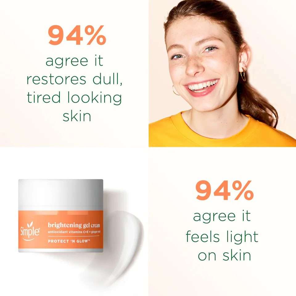 Simple Protect & Glow Brightening Gel Cream 50ml