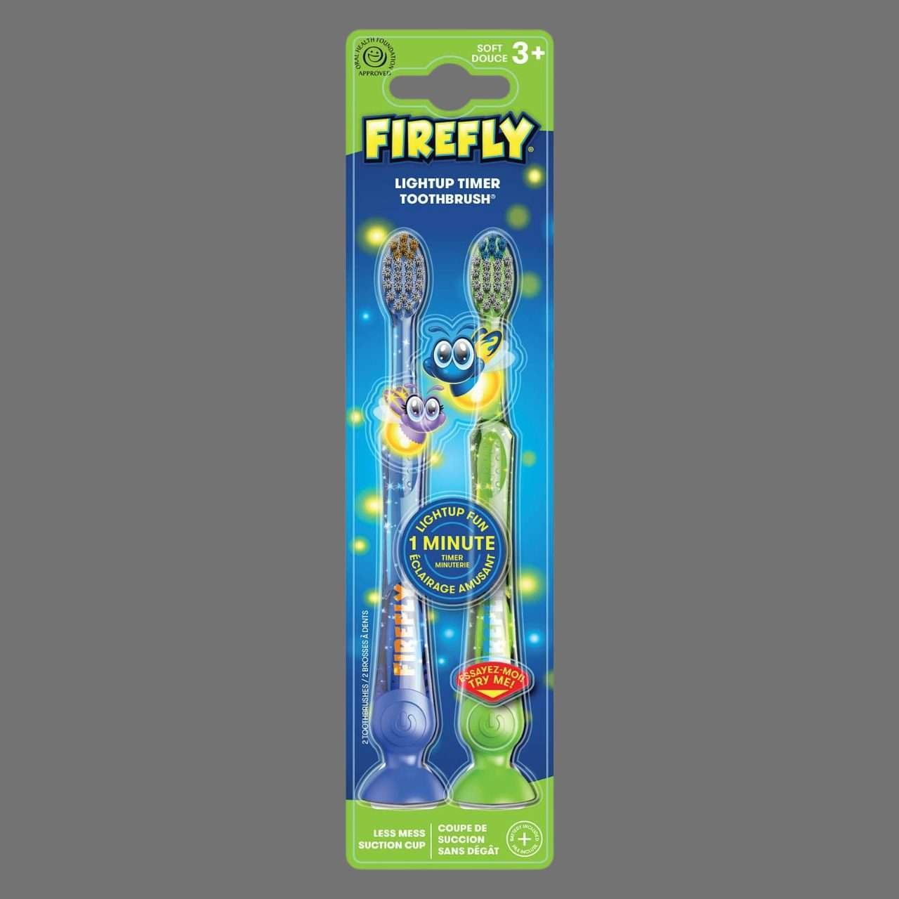 Firefly Light Up Timer Toothbrush 2 Pack