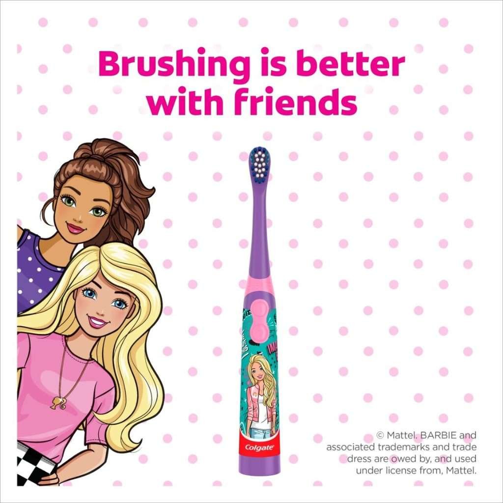 Colgate Purple Barbie Battery-Powered Toothbrush