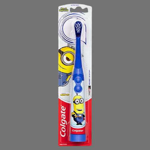 Colgate Blue Minions Battery-Powered Toothbrush