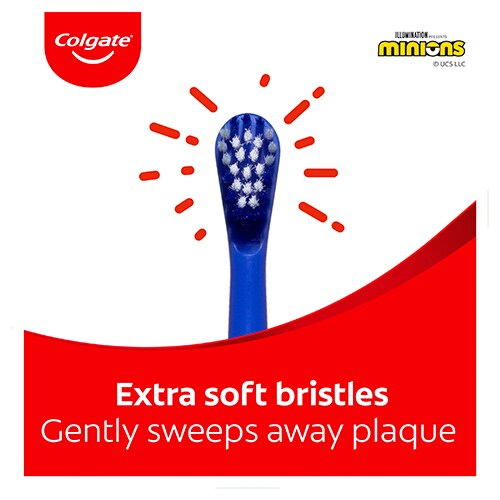 Colgate Blue Minions Battery-Powered Toothbrush