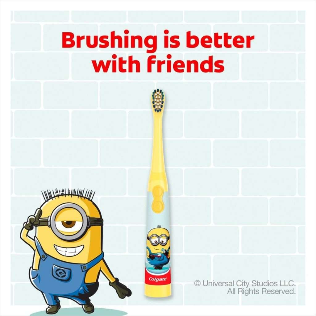 Colgate Yellow Minions Battery-Powered Toothbrush