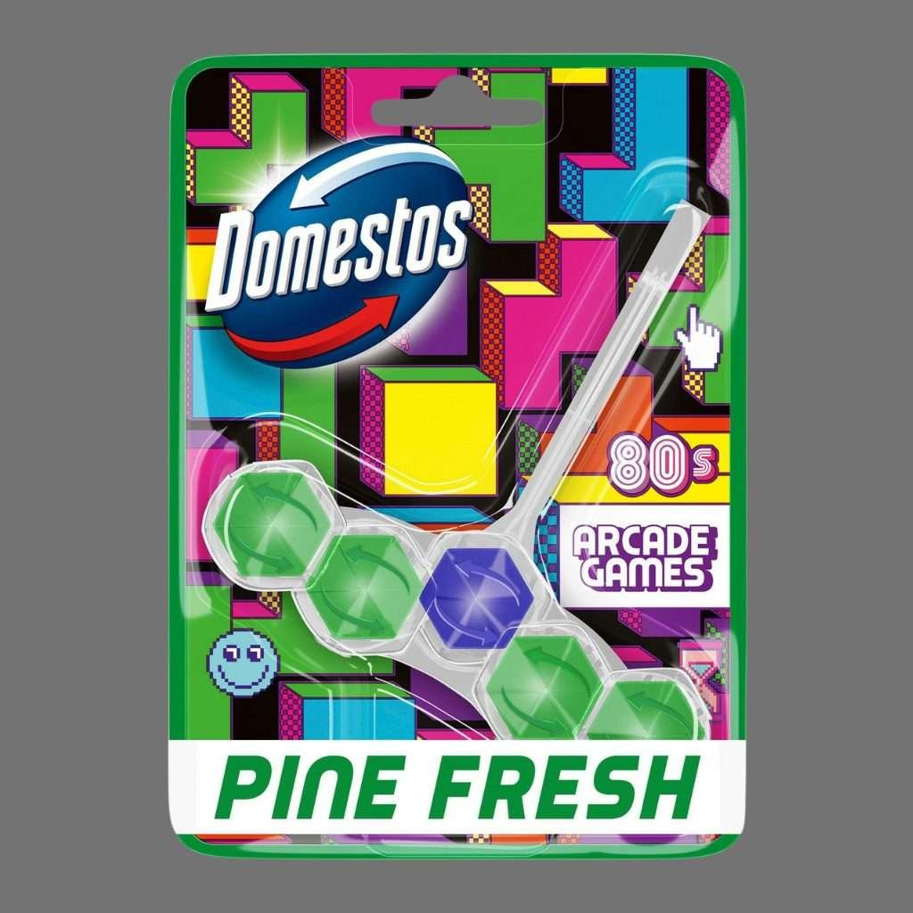 Domestos Power 5 Pine Fresh Toilet Rim Block 50g