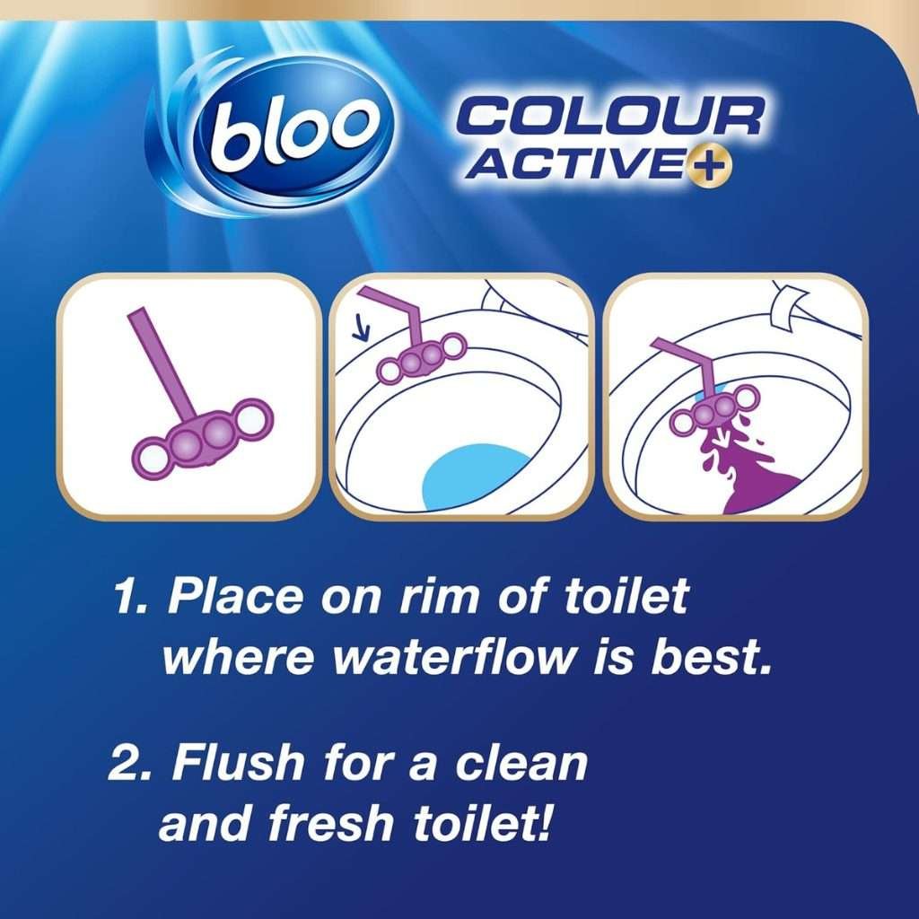 Bloo Lavender Purple Active Toilet Rim Block 50g