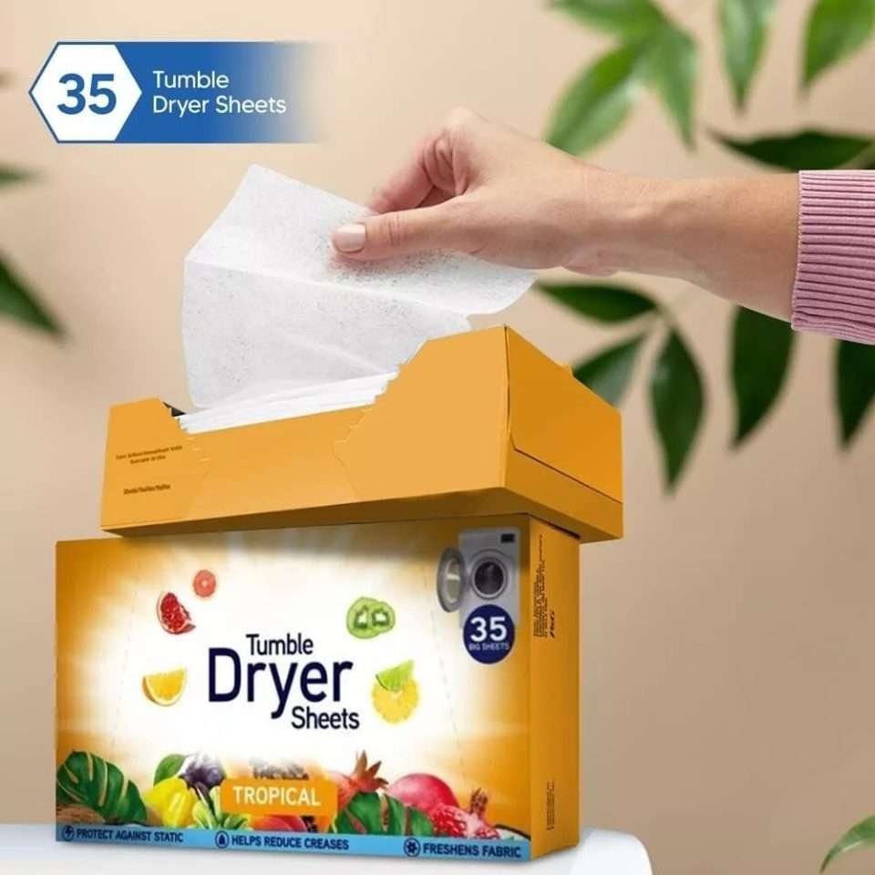 Swirl Tropical Tumble Dryer Sheets – 35 Sheets