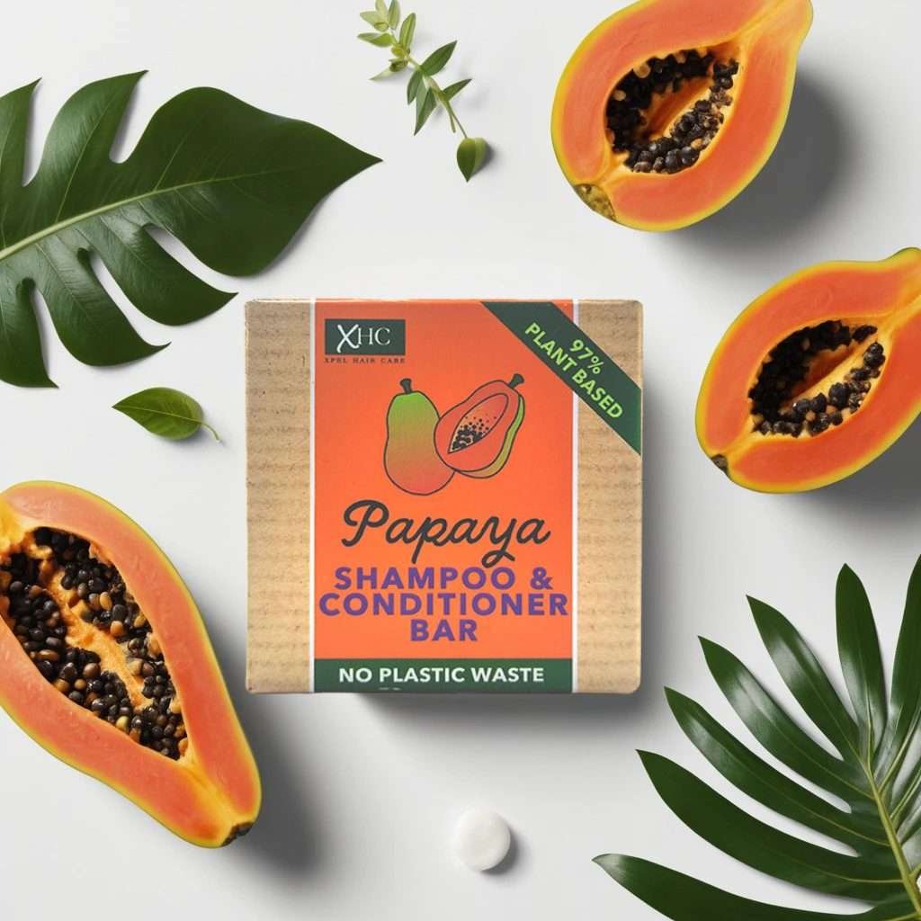 XHC Papaya Shampoo & Conditioner Bar 60g