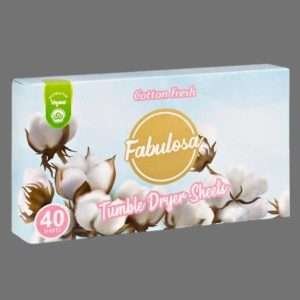 Fabulosa Cotton Fresh Tumble Dryer Sheets – 40 Sheets